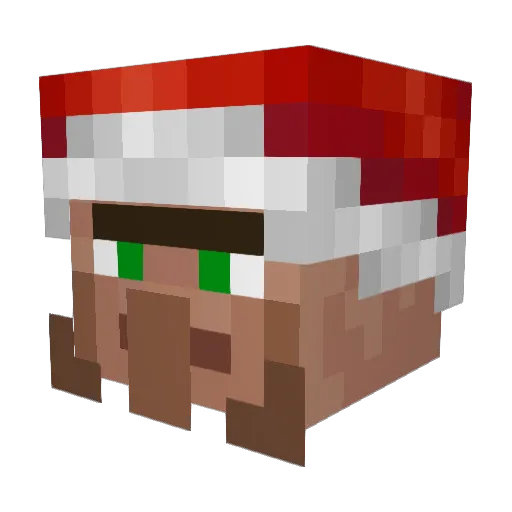 Stalinson Minecraft avatar head, 3D render