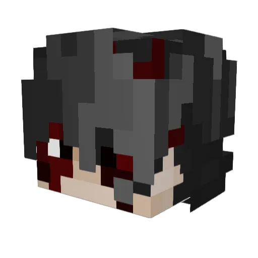 Stalk4r Minecraft avatar head, 3D render