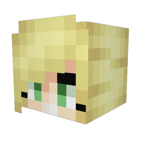StalkerBrony Minecraft avatar head, 3D render