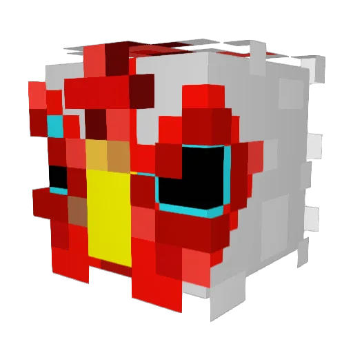 Stall1on Minecraft avatar head, 3D render