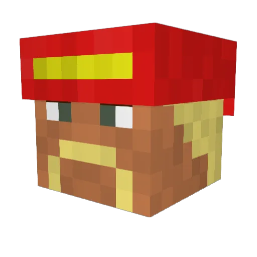 StallionStout Minecraft avatar head, 3D render