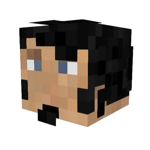 Stallport Minecraft avatar head, 3D render