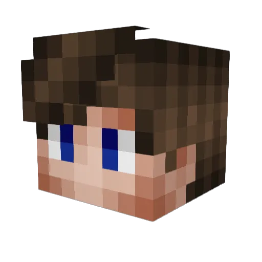 Stamos73 Minecraft avatar head, 3D render