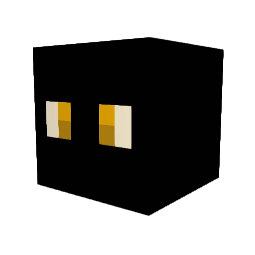 Stamp2019 Minecraft avatar head, 3D render