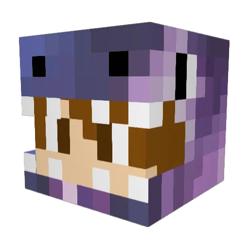StampDan Minecraft avatar head, 3D render