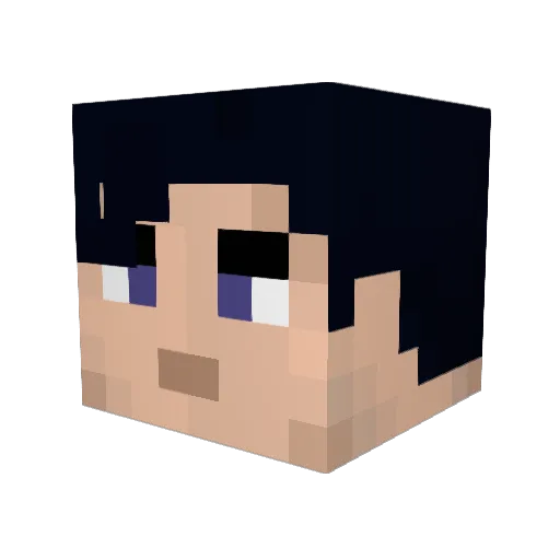 StampLicker Minecraft avatar head, 3D render