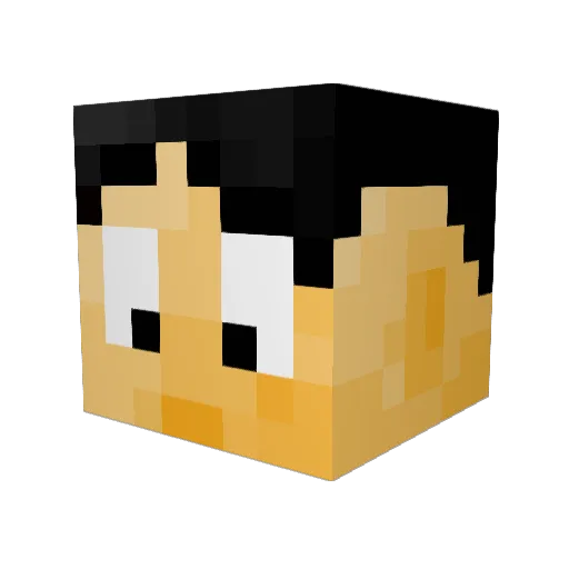Stamps27 Minecraft avatar head, 3D render