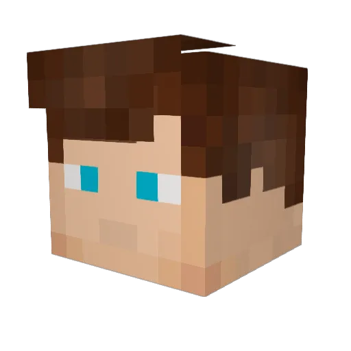 StampyCassidy Minecraft avatar head, 3D render