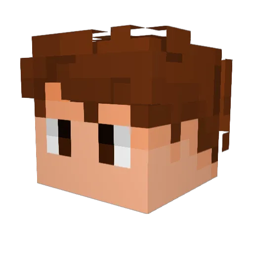StampyCatJr9477 Minecraft avatar head, 3D render