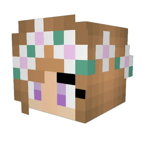 StampyLongEve Minecraft avatar head, 3D render