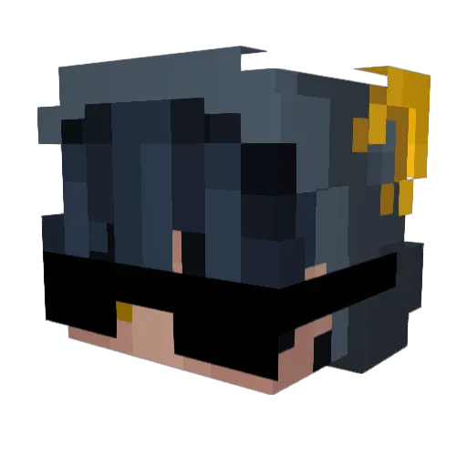 Stampycoops Minecraft avatar head, 3D render