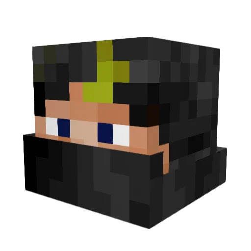 Stampylongears52 Minecraft avatar head, 3D render