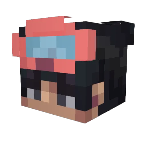 Stampz_ Minecraft avatar head, 3D render