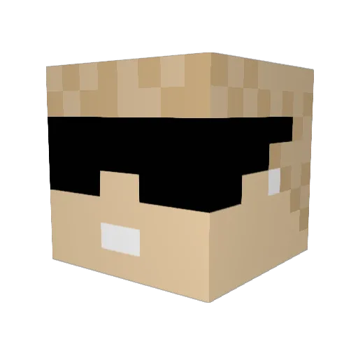StanCW Minecraft avatar head, 3D render