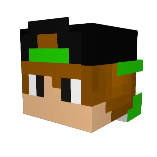StanGamess Minecraft avatar head, 3D render