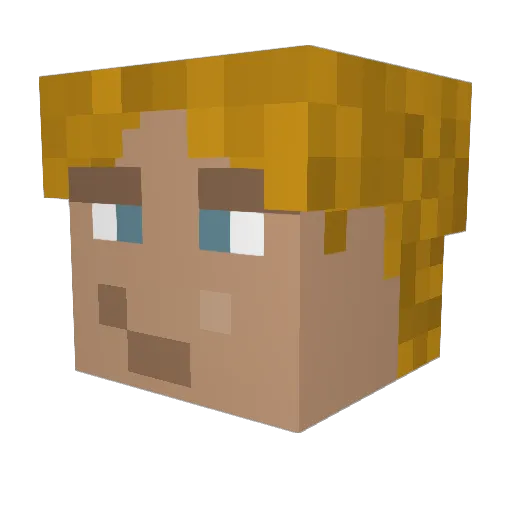 StanMan33 Minecraft avatar head, 3D render
