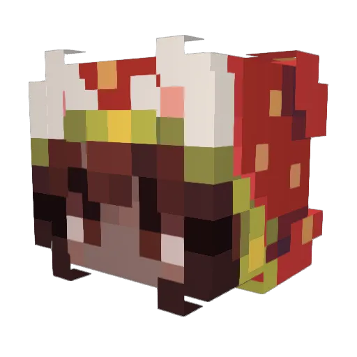Stan_Loona19 Minecraft avatar head, 3D render