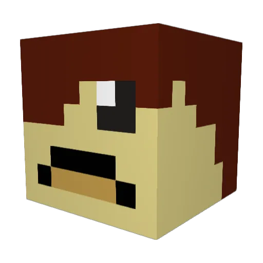 Stan_man7 Minecraft avatar head, 3D render