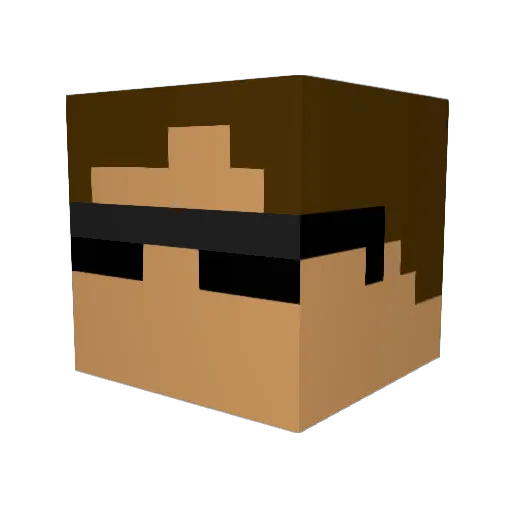 StancedAntelope Minecraft avatar head, 3D render
