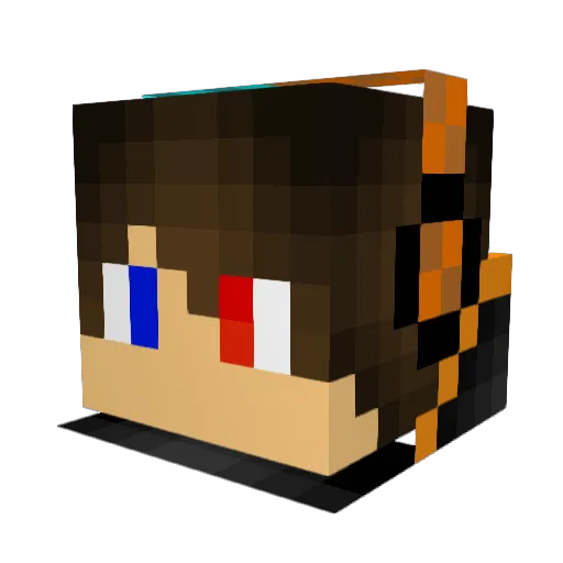 StanchFeather82 Minecraft avatar head, 3D render