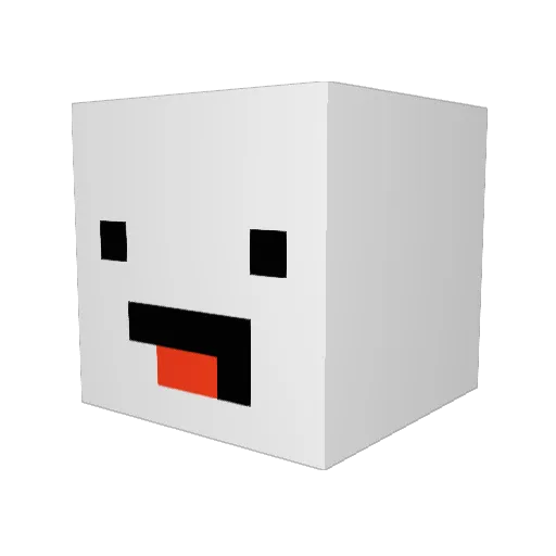 StandBoi Minecraft avatar head, 3D render