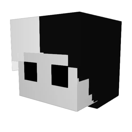 StandaGames Minecraft avatar head, 3D render