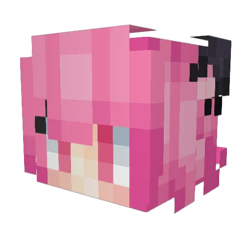 StandardArcher Minecraft avatar head, 3D render