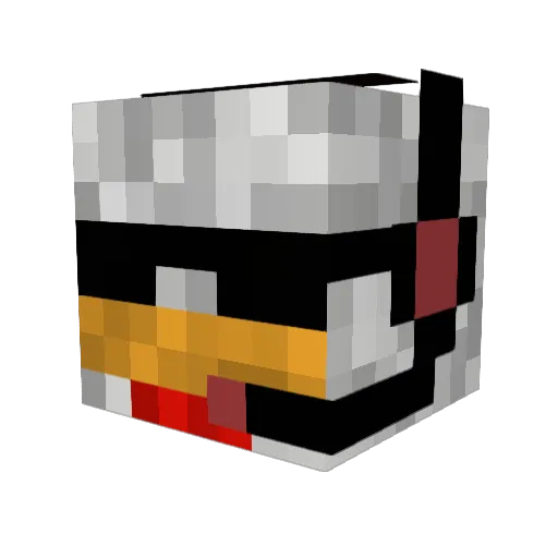 StandardBRO Minecraft avatar head, 3D render