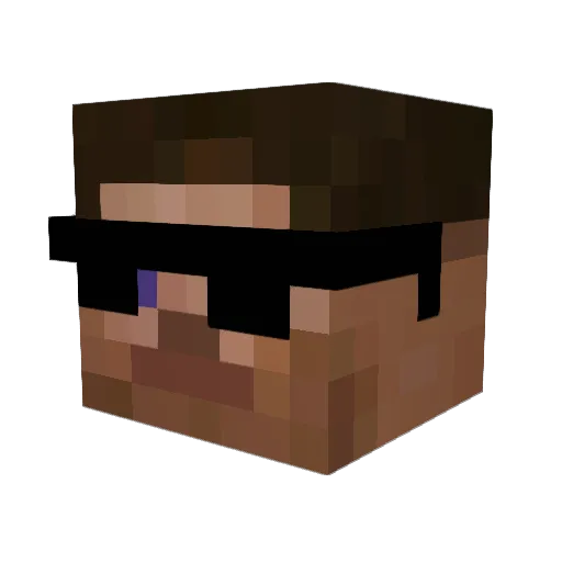 StandinV8 Minecraft avatar head, 3D render