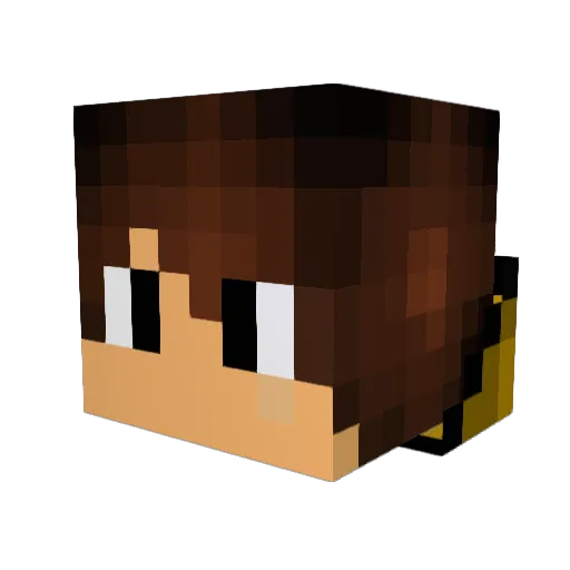StandixHD Minecraft avatar head, 3D render