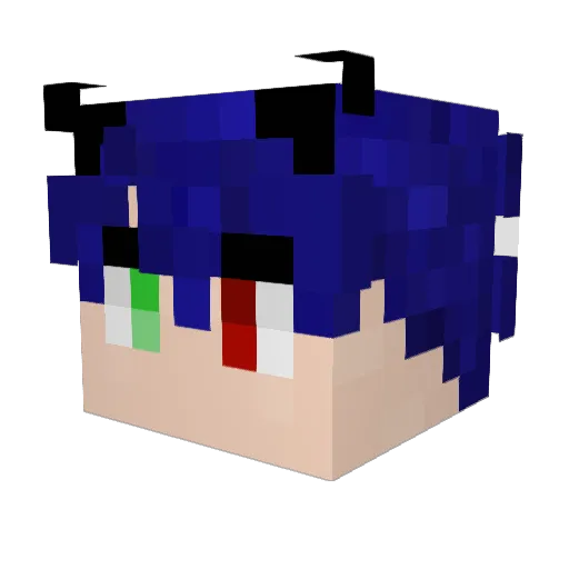 Standub Minecraft avatar head, 3D render