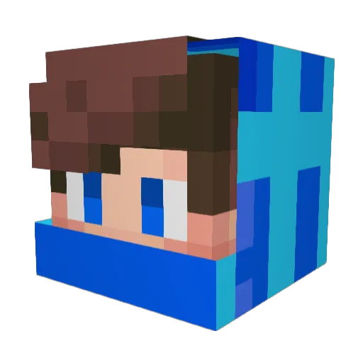 StandupGoose92 Minecraft avatar head, 3D render