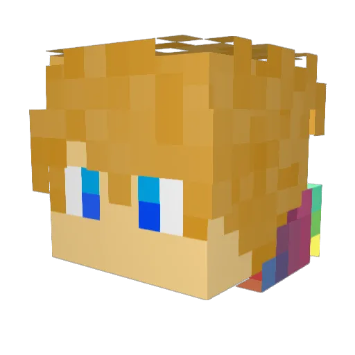 Standyzzy Minecraft avatar head, 3D render