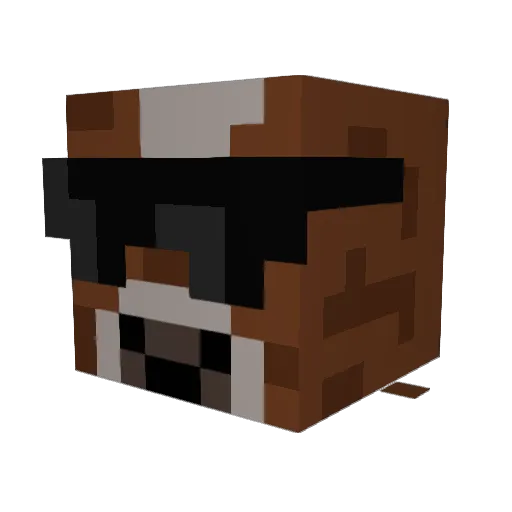 Stangfals Minecraft avatar head, 3D render