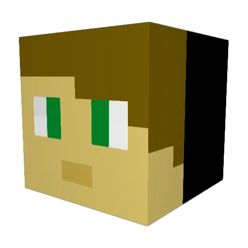 Stanghecker Minecraft avatar head, 3D render