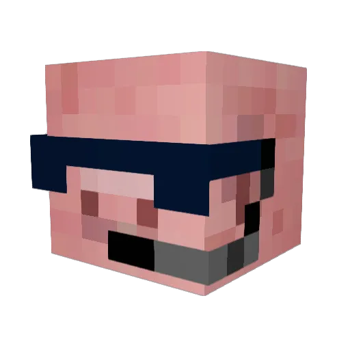 Stani73 Minecraft avatar head, 3D render