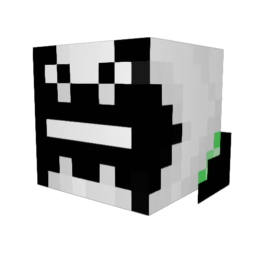 StaniahClient Minecraft avatar head, 3D render