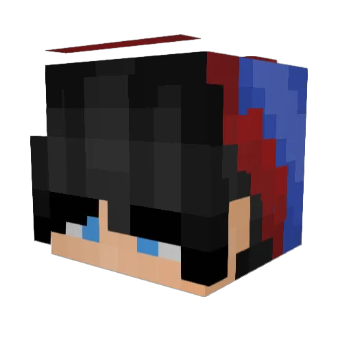 Stanielo Minecraft avatar head, 3D render