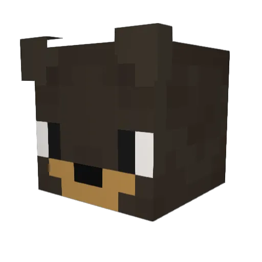 Stanistic Minecraft avatar head, 3D render