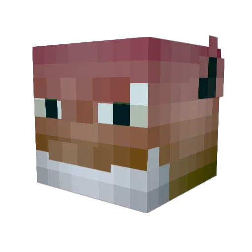 StankShah Minecraft avatar head, 3D render