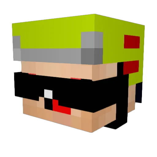 Stanker12 Minecraft avatar head, 3D render