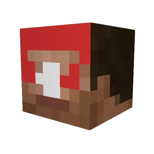 Stankir Minecraft avatar head, 3D render