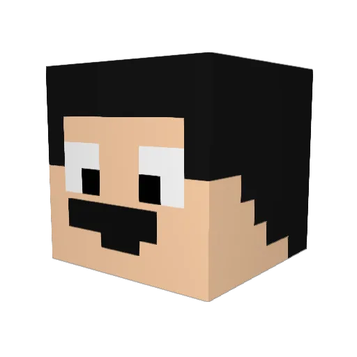 StanleyJnr Minecraft avatar head, 3D render