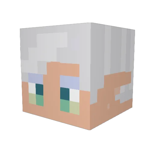 Stanmanme Minecraft avatar head, 3D render