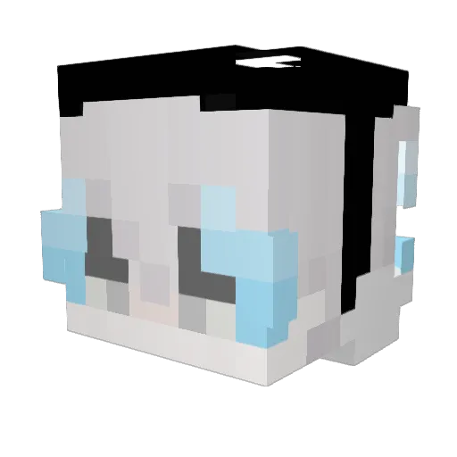 Stanngz Minecraft avatar head, 3D render
