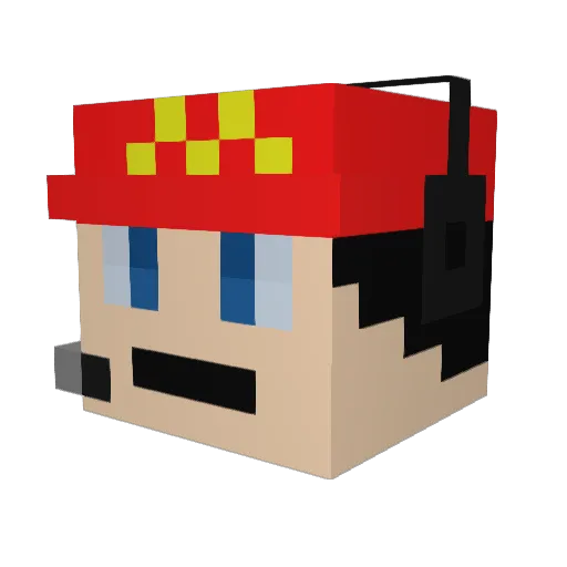 Stanni007 Minecraft avatar head, 3D render
