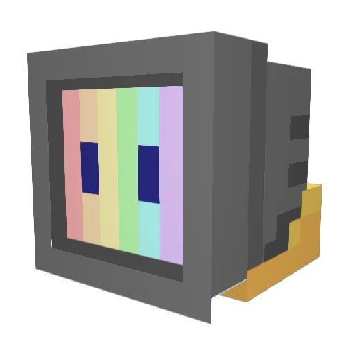 Stanquita Minecraft avatar head, 3D render