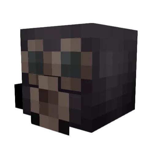 Stanree Minecraft avatar head, 3D render