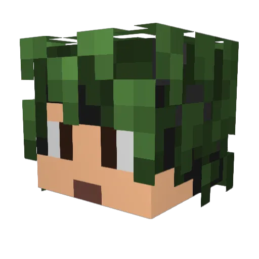 Stapelkiste Minecraft avatar head, 3D render