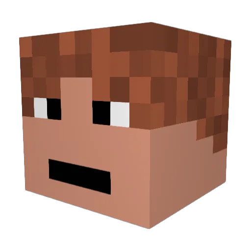 StaplePond92 Minecraft avatar head, 3D render